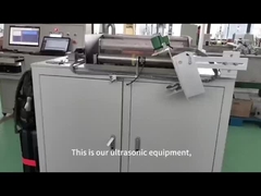 बड़े तांबे के ब्लॉकों का पता लगाने के लिए युग्मक के रूप में पानी का उपयोग करने वाले अल्ट्रासोनिक उपकरण का वीडियो